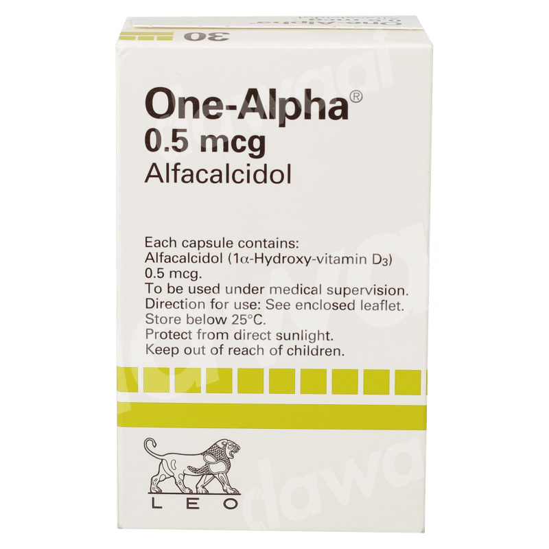 ONE-ALPHA 0.5mcg Caps 30'S