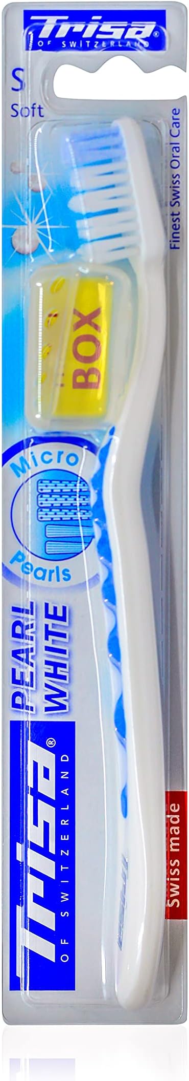 Trisa Pearl White Soft Toothbrush, Assorted