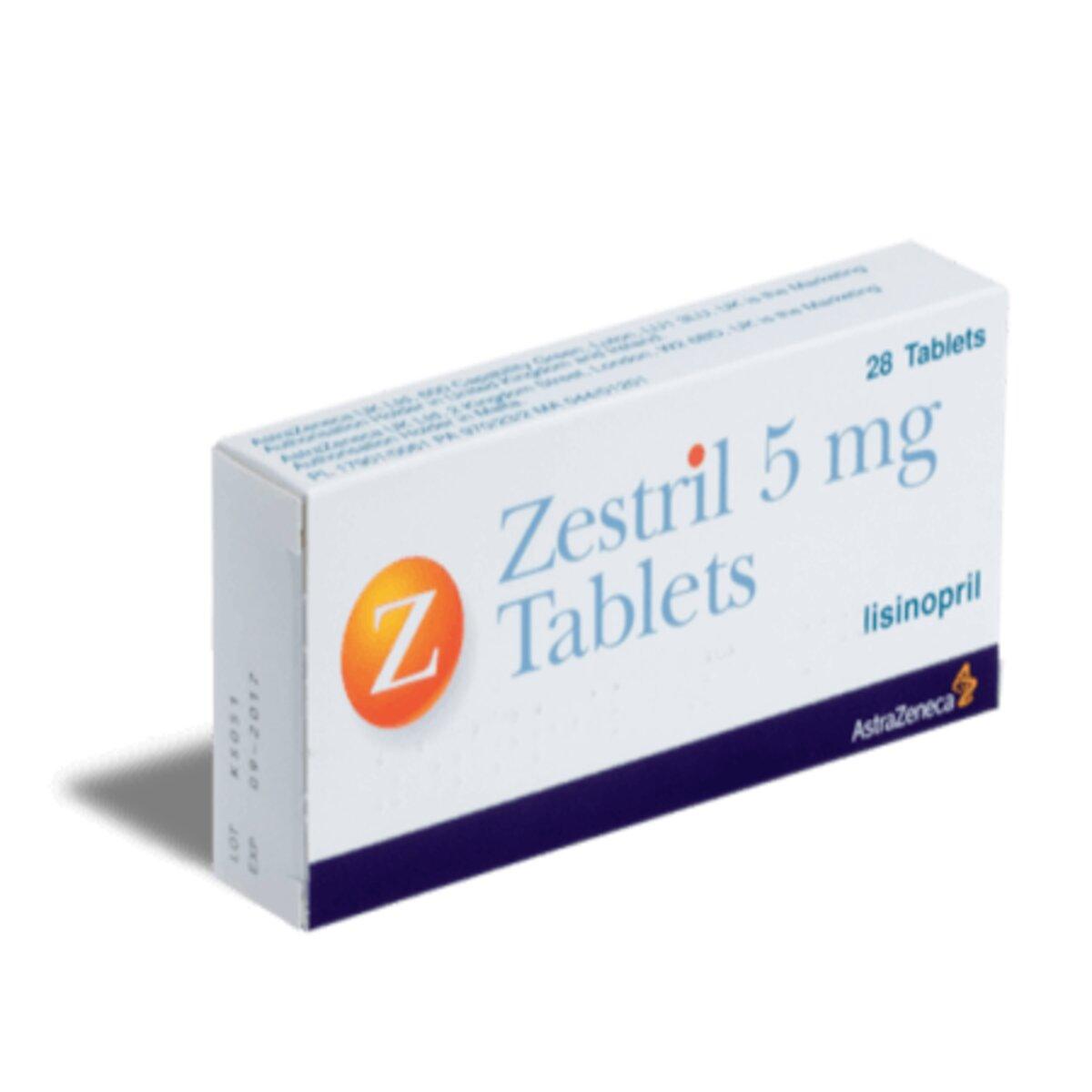 ZESTRIL 5mg Tabs 28'S