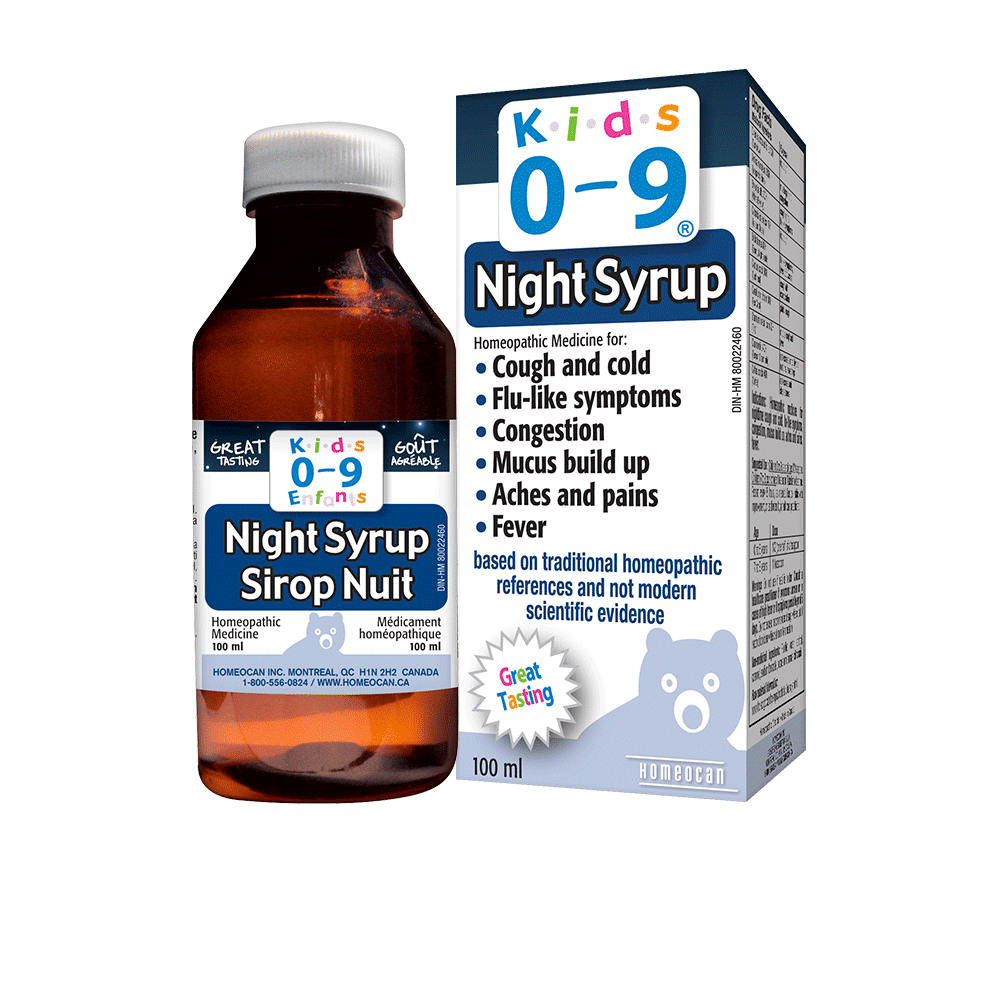 KIDS 0 TO 9 COUGH AND COLD NIGHT SYRUP