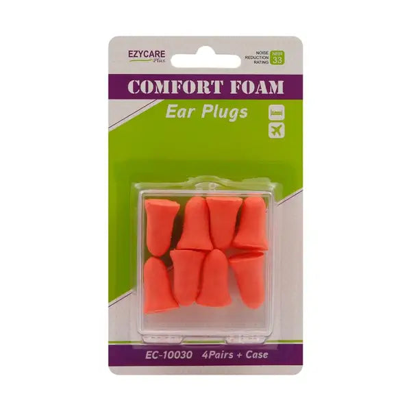 EZYCARE COMFORT FOAM EAR PLUG 4 PAIR