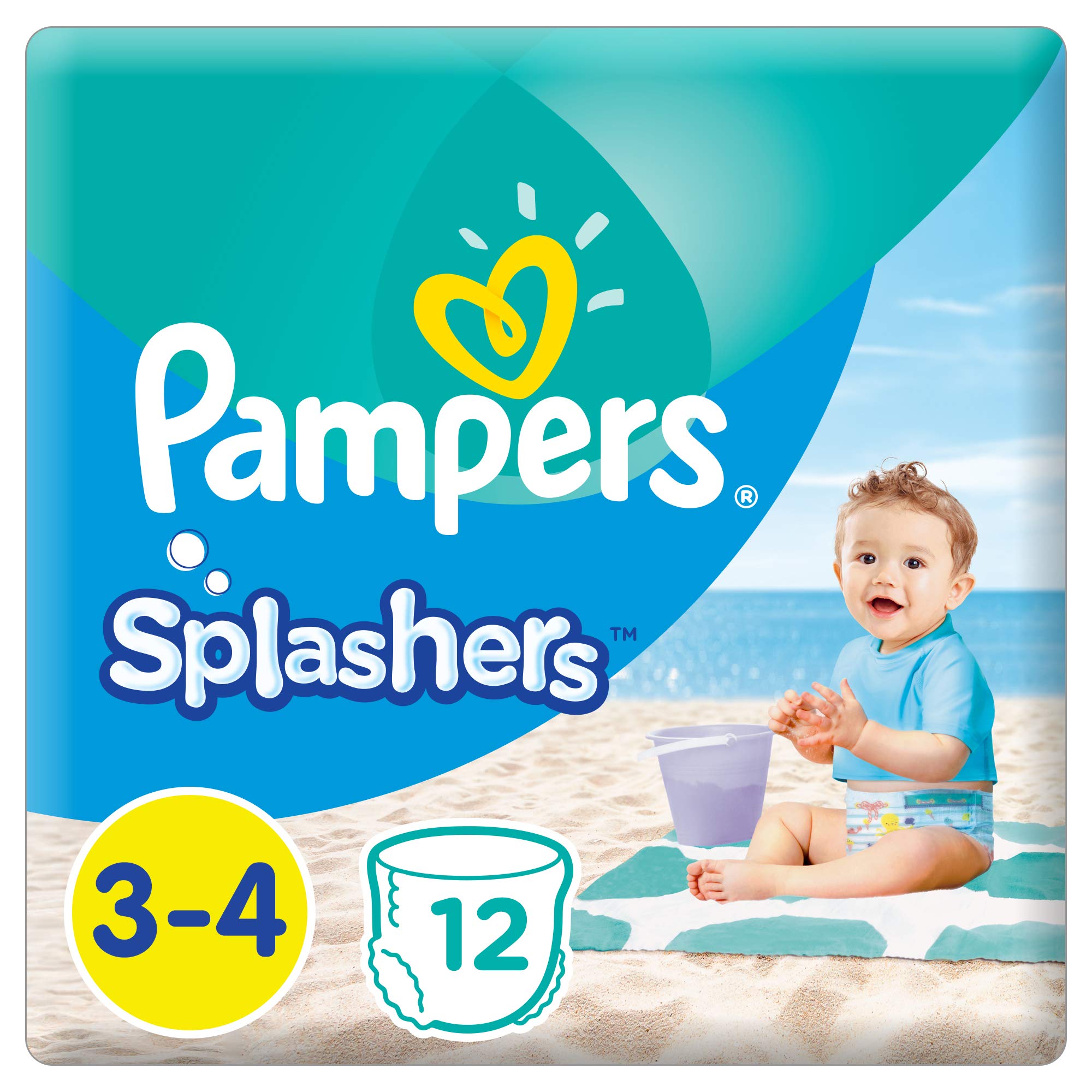 PAMPERS SPLASHERS 3 TO 4 12'S