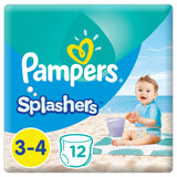PAMPERS SPLASHERS 3 TO 4 12'S