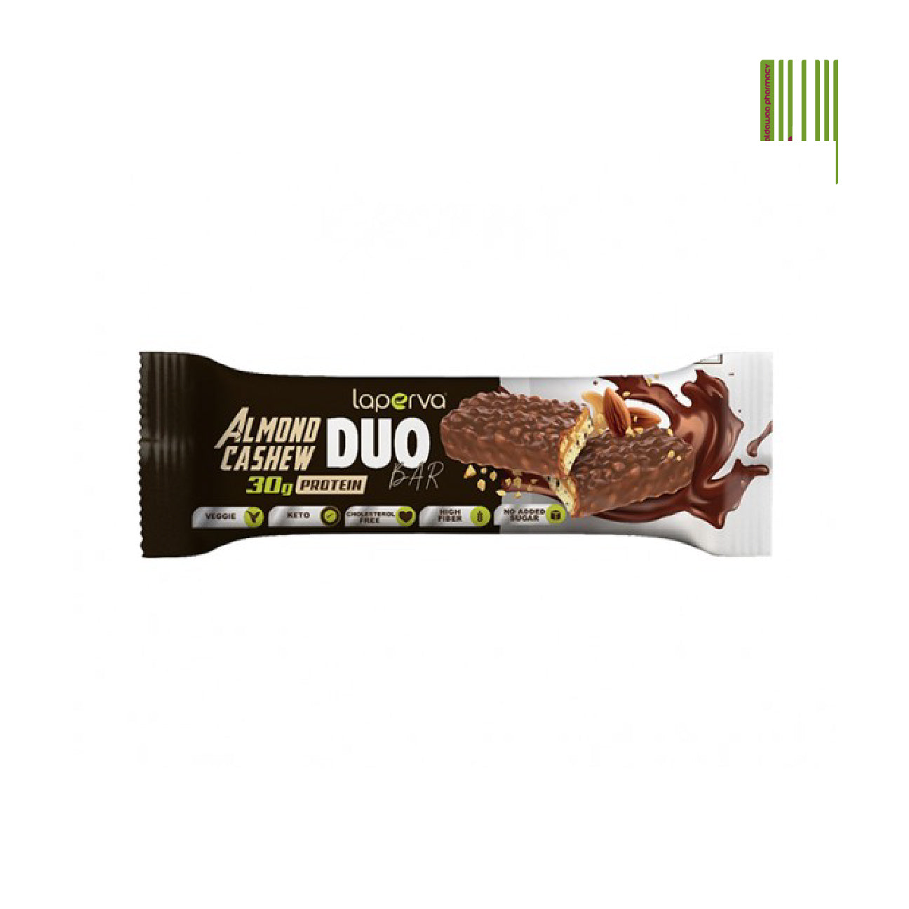 LAPERVA ALMOND CASHEW DUO BAR 90G - Bait Al Dawaa