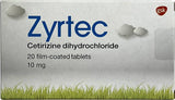 ZYRTEC 10mg Tabs 20'S