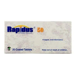 Rapidus 50Mg Tablets 20s