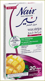 NAIR HAIR REM BODY WAX STRIPS MANGO 20S