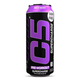 C5 Supercharge Pre-workout Drink, Mixed Berry, 473 Ml, Sugar Free Performance Boost