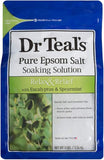 Dr Teal's Pure Epsom Salt Soaking Solution Eucalyptus & Spearmint, 1.36kg