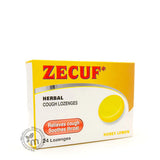 ZECUF HERBAL LOZENGES HONEY LEMON 24*S