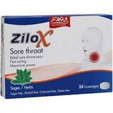 Zilox Sore Throat Lozenges 24 S