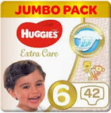 HUGGIES EXT CARE JUMBO PK S6 42S