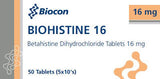 Biohistine 16mg 50 Tablets