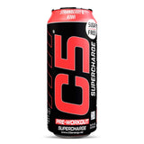 C5 Supercharge Pre-workout Drink, Strawberry Kiwi, 473 Ml, Sugar Free Performance Boost