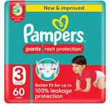 PAMPERS RASH PROTECTTION PANTS S3 60S