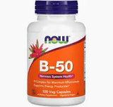 Now Vitamin B-50 Nervous System Health 100 Veg Capsules