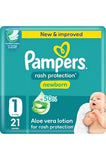 PAMPERS RASH PROTECTTION S1 21S