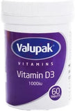 VALUPAK VIT D3 1000 IU 60'S