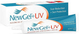 NewGel+UV Advanced Silicone Scar Gel for Old and New Scars with SPF30 Mineral Sunscreen, Ideal for Facial Scars Exposed to Sun (15 Grams)