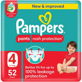 PAMPERS RASH PROTECTTION PANTS S4 52S