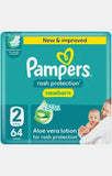 PAMPERS RASH PROTECTTION S2 64S