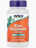 NOW ZINC PICOLINATE 50MG CAP 120S - Bait Al Dawaa