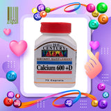 21ST CENTURY CALCIUM 600+D CAP 75'S