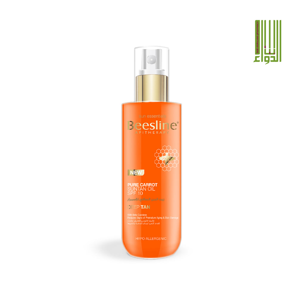Beesline Pure Carrot Sun Tan Oil 200 Ml Bait Al Dawaa